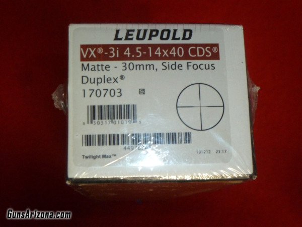 LEUPOLD VX-3-I 4.5-14 30MM CDS NEW SCOPE