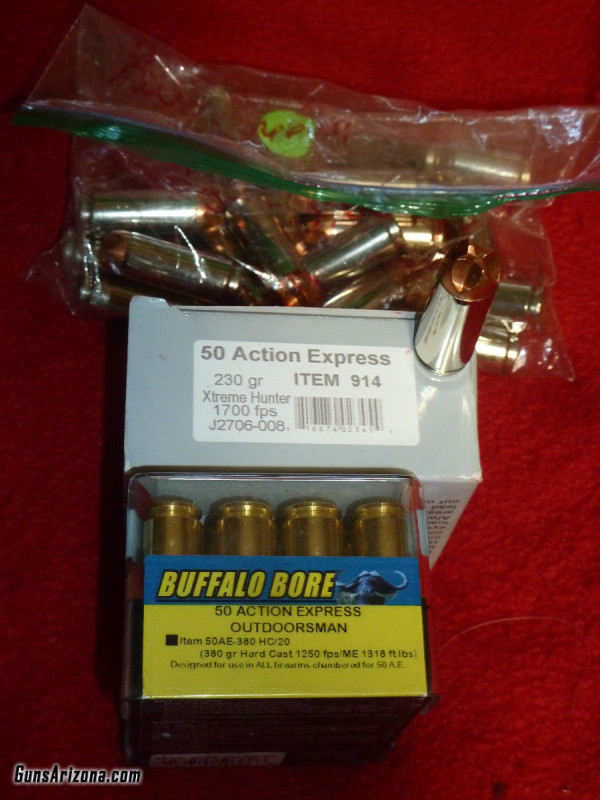 50 ACTION EXPRESS + BLACK TALON 44MAG & 45ACP + a  CORBON 45ACP 45ACP