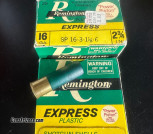 Collectable 16ga Shotgun Shells, 1 box of 25 and 1 box of 18