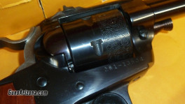ruger bisley 22 closeup R cyl eng + sn