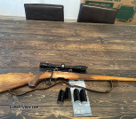 Steyr Mannlicher Model L 308 in great shape Bolt Action Rifle Weaver 3-9x38 Scope with 4 magazines