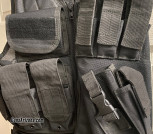 TACTICAL VEST CUFFS AND RADIOS AR15 AR10 GLOCK