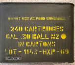 M1 Ammunition (M2) CMP Issued in 240 Round Sealed Container 