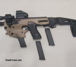 Glock 17 (Gen 3) 9mm + CAA Micro Conversion Kit + Red Dot Sight + Magazines x 3 + Light