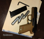 HK USP AIRSOFT PISTOL LIKE NEW SHOT 2 TIMES 