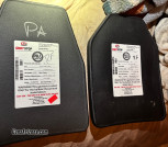 Brand new ShotStop level 3 ceramic plates