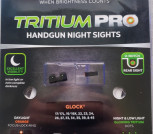 GLOCK TRUGLO TRITIUM PRO HANDGUN NIGHT SIGHTS (ITEM 12)