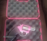 Hot pink revolver 38