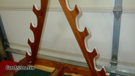 gun case lg open upright support