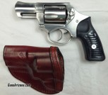 Like New Ruger SP101 357 Magnum Snub Nose Revolver +  Leather Holster 