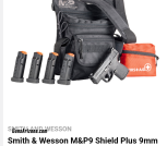 Smith & Wesson M&P9 Shield Plus 9mm Optics Ready Bug Out Bundle with Five Mags, First Aid Kit and Bug Out Bag