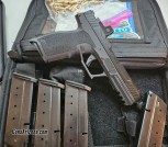 Unfired psa rock 5.7, threaded barrel, optic cut, 4 mags, 70 rounds of ammo, used sig romeo red dot. Private Sale 