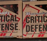 2 BOXES Hornady Critical Defense Ammunition 9mm Luger 115 Grain FTX Box of 25