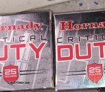 2 BOXES Hornady Critical Duty 9mm Luger Ammo + P 135 Grain FlexLock   25 COUNT EACH BOX