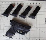 PISTOL: S&W M&P 9 PLUS, 9mm with 5 Mags & Laser