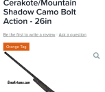 Seekins Precision Havak PH2 300 Winchester Magnum Charcoal Gray Cerakote/Mountain Shadow Camo Bolt Action - 26in