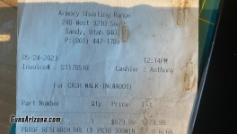 Armory receipt PR 20 barrel 308WIN