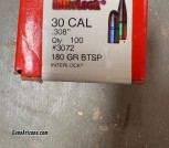 Hornaday .308 BTSP 180 gr new box 100