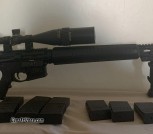 AR-15 Custom Target Rifle – AR15 - 24 inch chrome barrel.