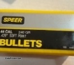 44 MAGNUM Caliber Reloading Premium Bullets - Speer, XTP & Nosler