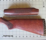 Mossberg 500 Wood Stock Set: Buttstock & Forend