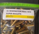 41 REMINGTON MAG WW SUPER BULLETS (85 COUNT)