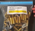 38 SPECIAL BRASS CASINGS (240 COUNT)