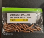 SPEER 2035 BULL .308 165 SPTZR BULLET TIPS (24 COUNT)
