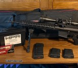 AR10 .308 + case + ammo + mags