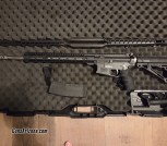 AR15 with billet upper/lower, stainless fluted barrel, all nickel boron internal