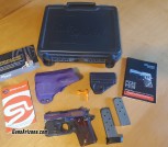 Sig Sauer P238 -380-RBT w Rainbow Blue Ti, Nite Sights, TLR-6 Laser, Kydex holster, LNIB 