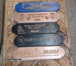 Handmade AK47 Wood carved signs