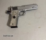 1911a1 chrome/ pearl handles 
