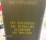 520 rounds .30-06 M2 Ball for M1 Garand