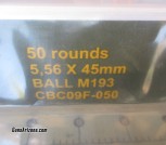 AMMO: 200 round Battle Pack M193 from CBC, 5.56 .223