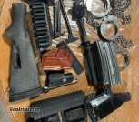 Gun parts and holster 