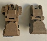 FDE Flip up sights