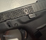 Glock 42 chrome hearts engraved 