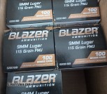 500 RDS Blazer brass 115gr fmj 9mm