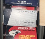 850 rds 40 S&W ammo 