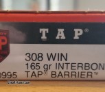 Hornady TAP .308 165 Gr. Interbond Barrier