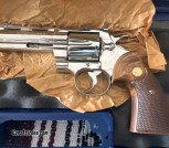 1965 Colt Python nickel 4” barrel .357