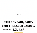 Sig sauer 4.6 inch threaded barrel