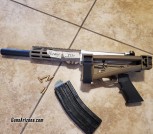 Binary AR22 ARP .22lr 7' AR15 pistol SB Folding brace FDE MP15-22