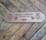 Maadi Factory 54 Cairo Egypt handmade sign AK47