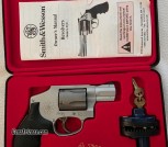 9562 Smith & Wesson Model 340 Scandium Centennial 357 Magnum Revolver - Stainless/Silver | 3-Dot Sigh
