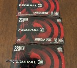 Federal 50 grain 223 ammo 20 rounds each