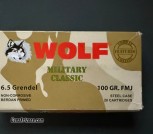 20 boxes of Wolf 6.5 Grendel