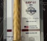 GLOCK 17 GEN 5 9MM FAXON MATCH FLAME FLUTED® THREADED BARREL IN TIN PVD