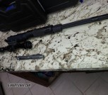 CAR15 fluted heavy barrel upper w/variable scope